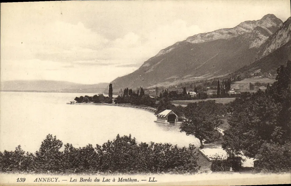 Annecy — As margens do Lago em Menthon — LL. — N° 139 - Frente