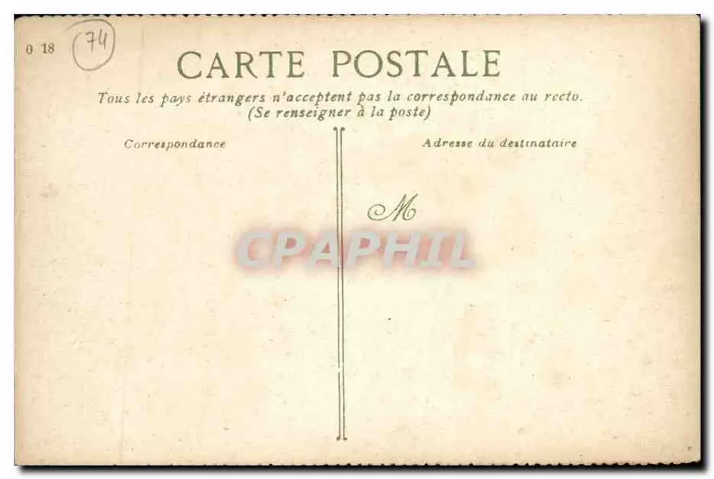 Annecy - A Casa de Sales — editor V. Witz, n° 300 - Verso