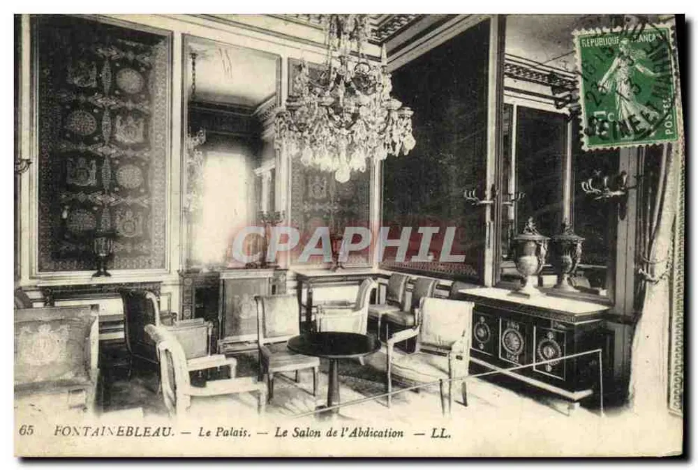 Fontainebleau — Das Schloss — Der Ablösungsraum — LL. n°65 - Vorderseite