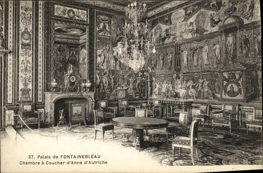 Palast von Fontainebleau — Schlafzimmer von Anne von Österreich — n°37 - Vorderseite