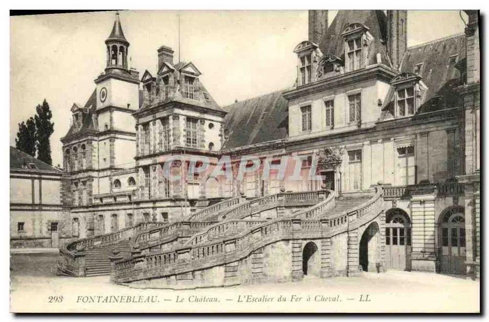 Fontainebleau — Das Schloss — Die Pferdestiege — LL - Vorderseite