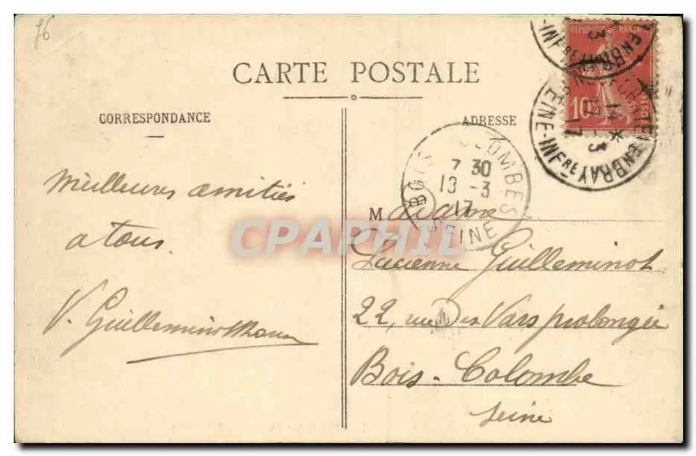 Dieppe - O Boulevard Marítimo — A. Pettembos, n° 571 - Verso