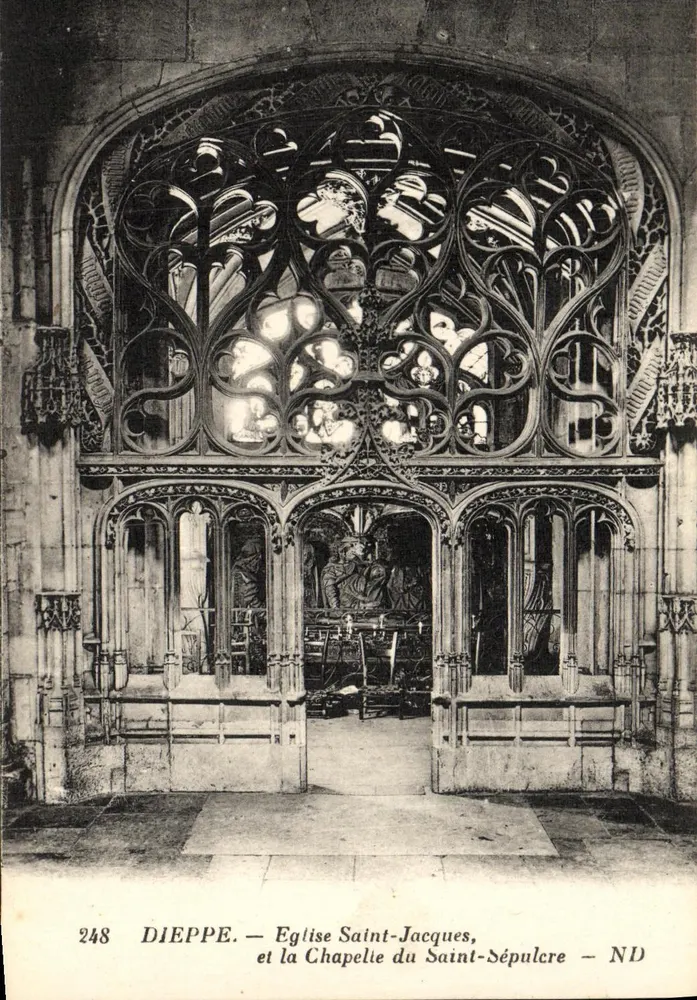 Dieppe — Kirche Saint-Jacques und Kapelle des Heiligen Grabes — ND - Vorderseite