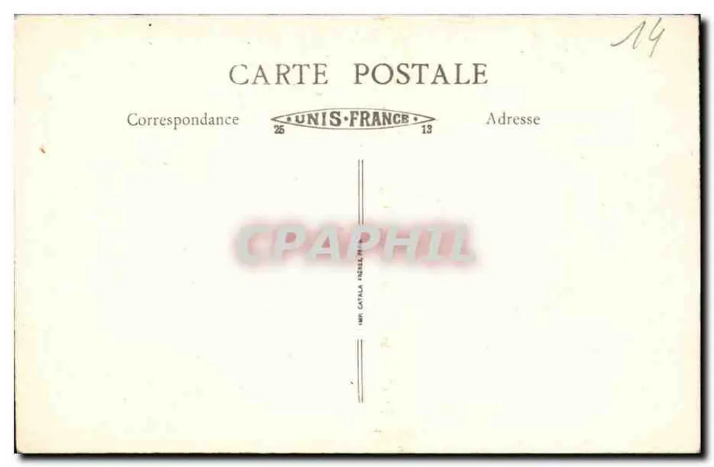 Chiesa di Préaux — Festa della Mietitura — Foto Plaisant, Rouen - Verso