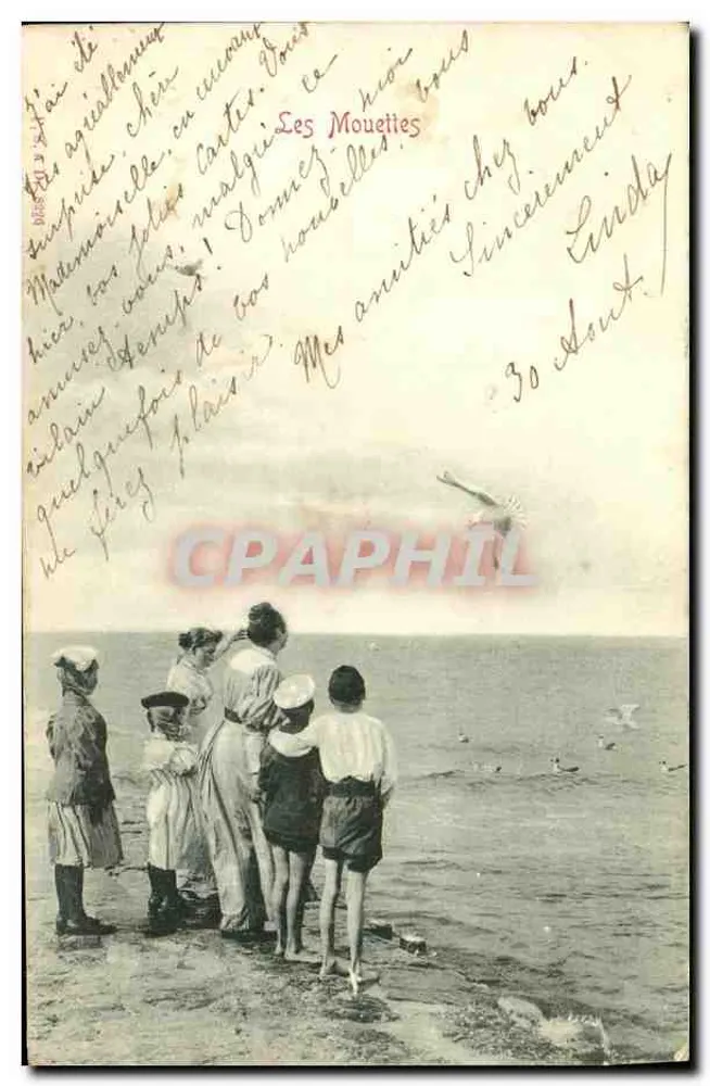 As gaivotas — praia — editor desconhecido, número de série não visível - Frente