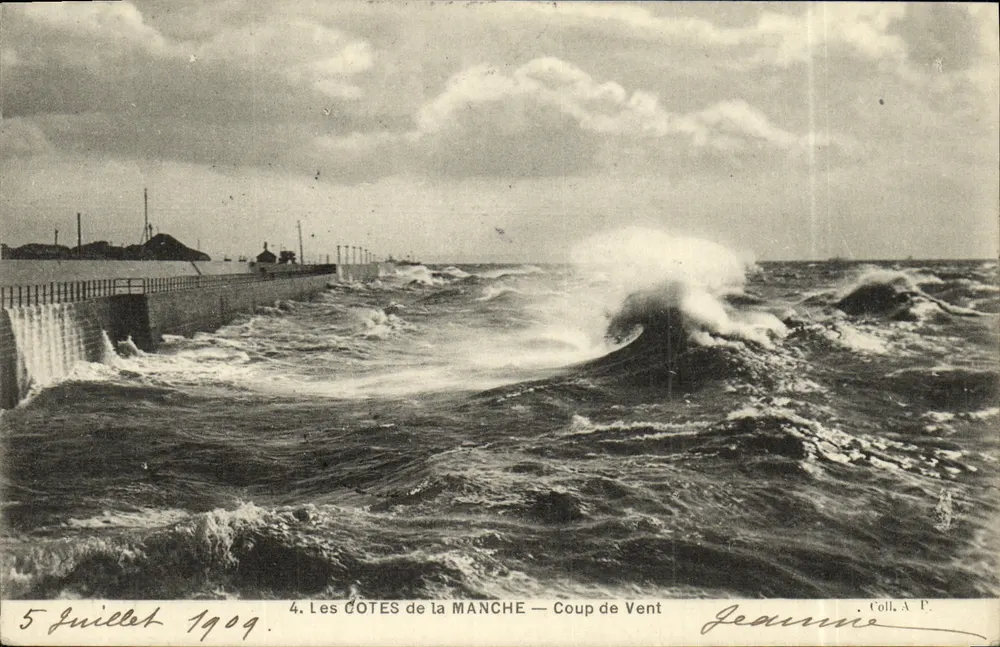 As CÔTES da MANCHE — Tempestade — Jeanne, n°4 - Frente