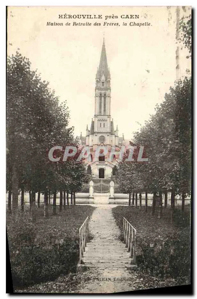 Hérouville nahe Caen — Altersheim der Brüder, die Kapelle — Verleger D'Alban Édouges - Vorderseite