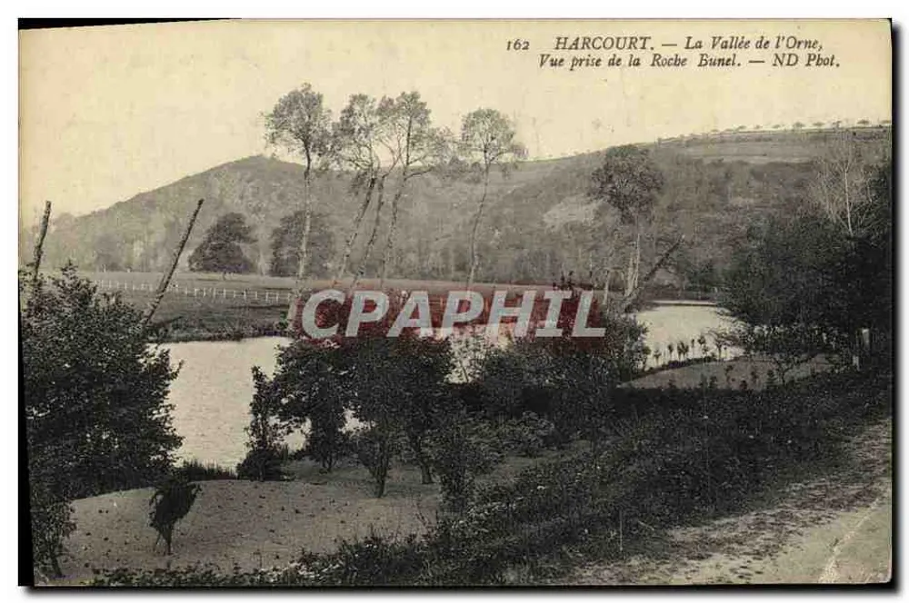 Harcourt — La Vallée de l'Orne, Ansicht von La Roche Bunel — ND Pbot. - Vorderseite