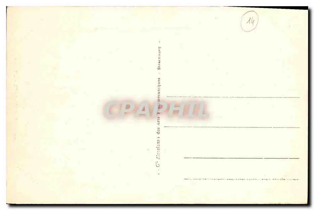 Houlgate - A Igreja — editor A. L. H. n°32 - Verso