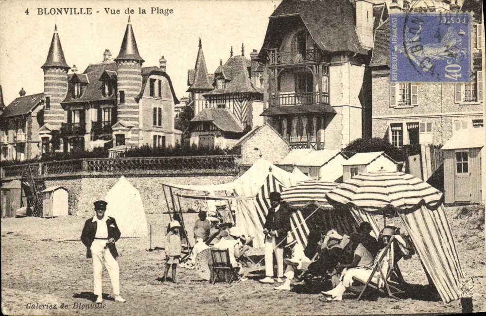 Blonville - Vista da Praia — Galeries de Blonville, n°4 - Frente