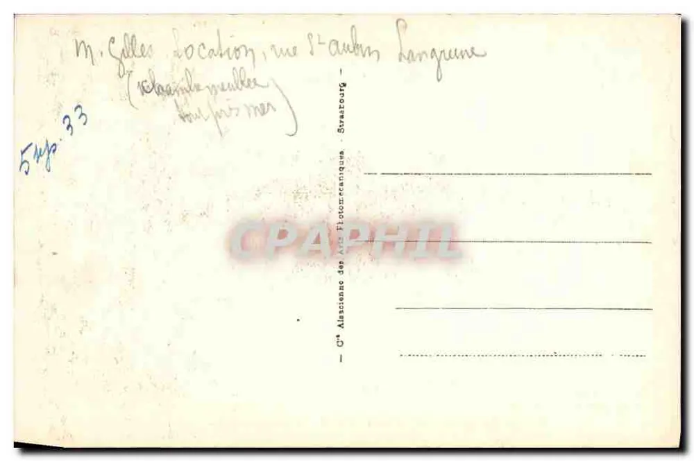 Langrune - Ein Eckchen des alten Langrune — LL - Rückseite