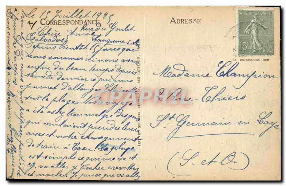 Langrune-sur-Mer — As Cabines — LL - Verso