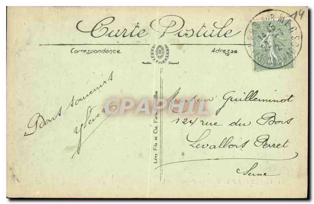 Villers-sur-Mer — A Digue — L.L. - Verso