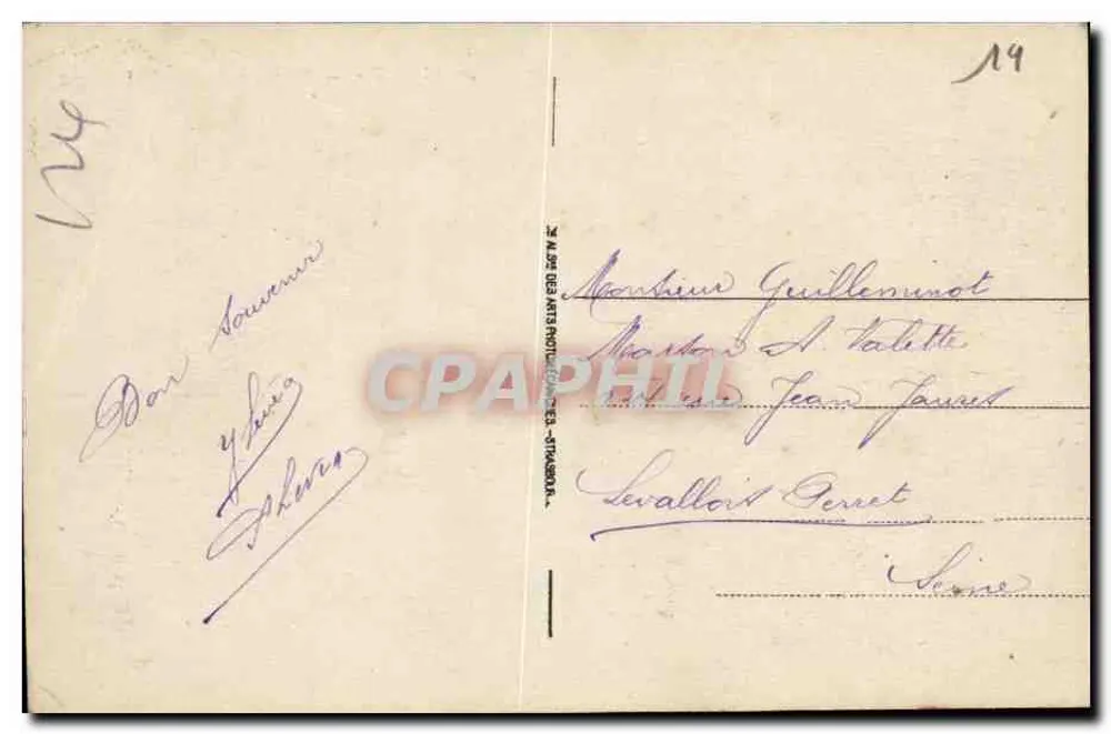 Villers-sur-Mer - Villa San Carlo — anonymer Verlag, Nr. 42 - Rückseite