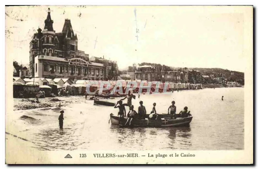 VILLERS-sur-MER — Die Strandpromenade und das Casino — CH DES ARTS PHOTOGRAPHIES, n°125 - Vorderseite