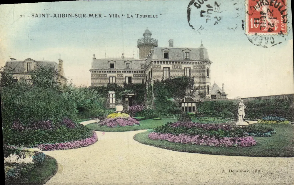 Saint-Aubin-sur-Mer — Villa "La Tourelle" — A. Delaunay, édit. - Vorderseite