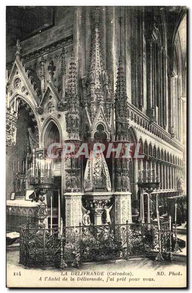 La Délivrande (Calvados) — Altare gotico ornato — ND. Fot. n° 114 - Recto