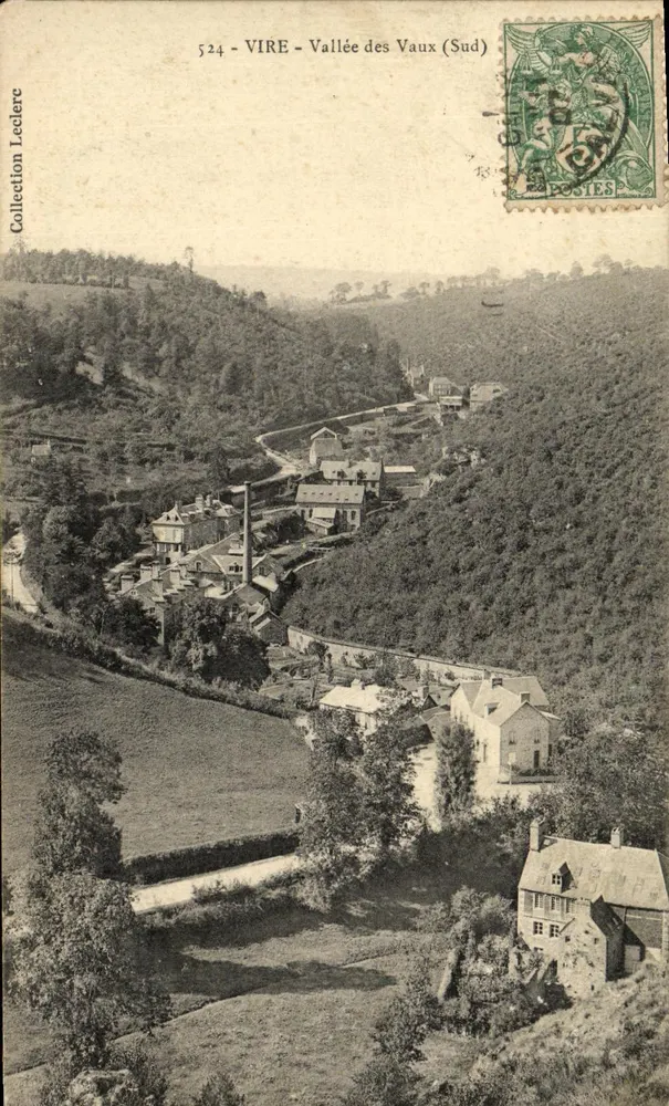 VIRE - Vale das Vaux (Sul) — vista panorâmica — Coleção Lederc - Frente