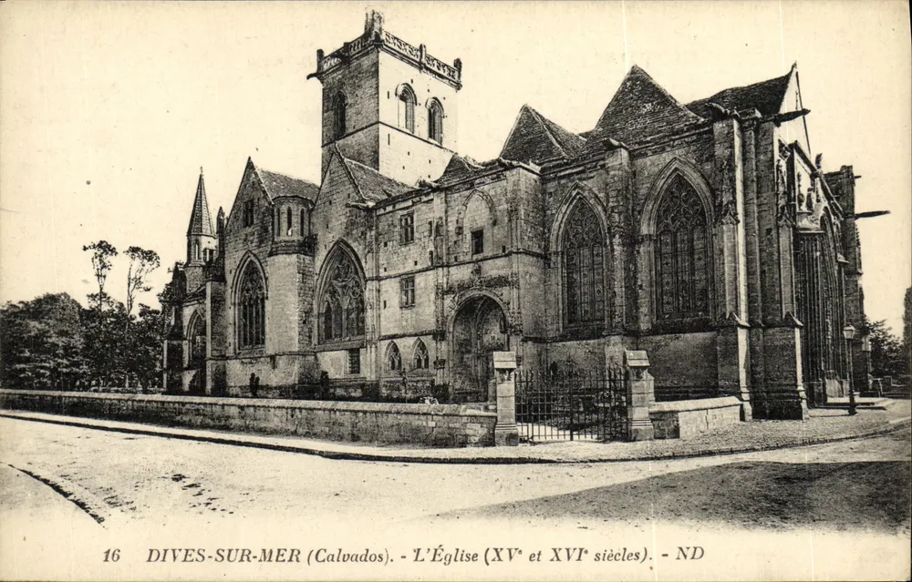 Dives-sur-Mer — De Kerk (15e en 16e eeuw) — ND (Calvados) - Voorkant