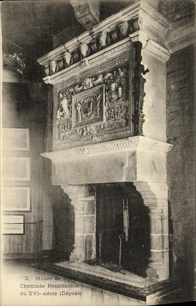 Lareira Renascentista — Museu de Vitré — n°2 - Frente