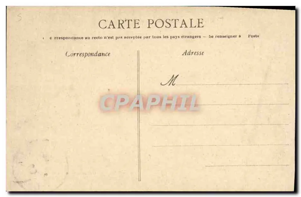 Caen — O Hotel da Prefeitura — Coleção Nova - Verso