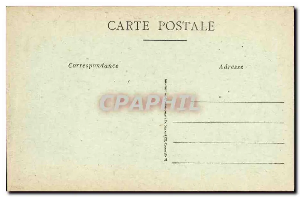 CAEN — Rathaus und Place de la République — Verleger: Post Office Press - Rückseite