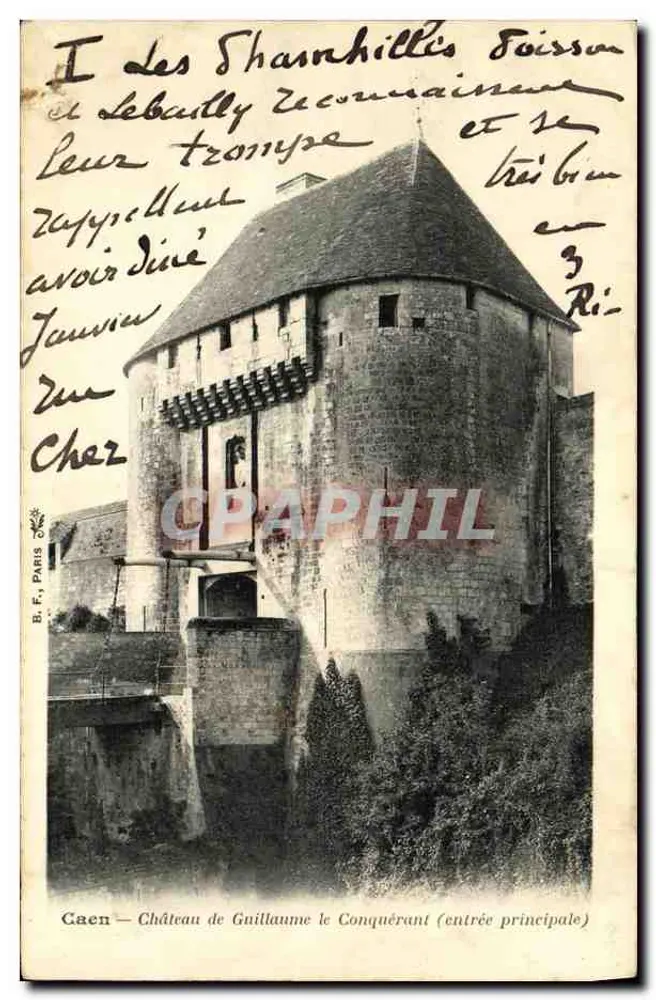 Caen — Château de Guillaume le Conquérant (entrée principale) — B. F. PARIS - Awers