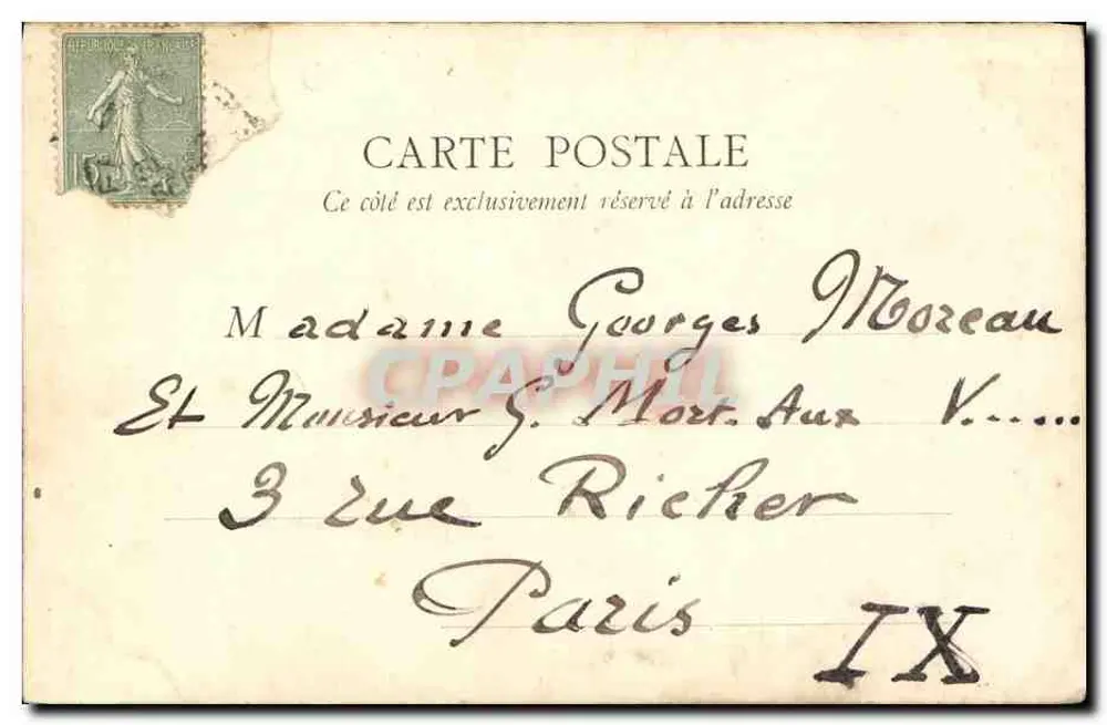Caen — Château de Guillaume le Conquérant (entrée principale) — B. F. PARIS - Rewers