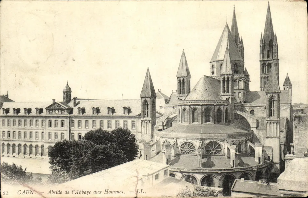 Caen — Abside de l'Abbaye aux Hommes — LL. — n°21 - Frente