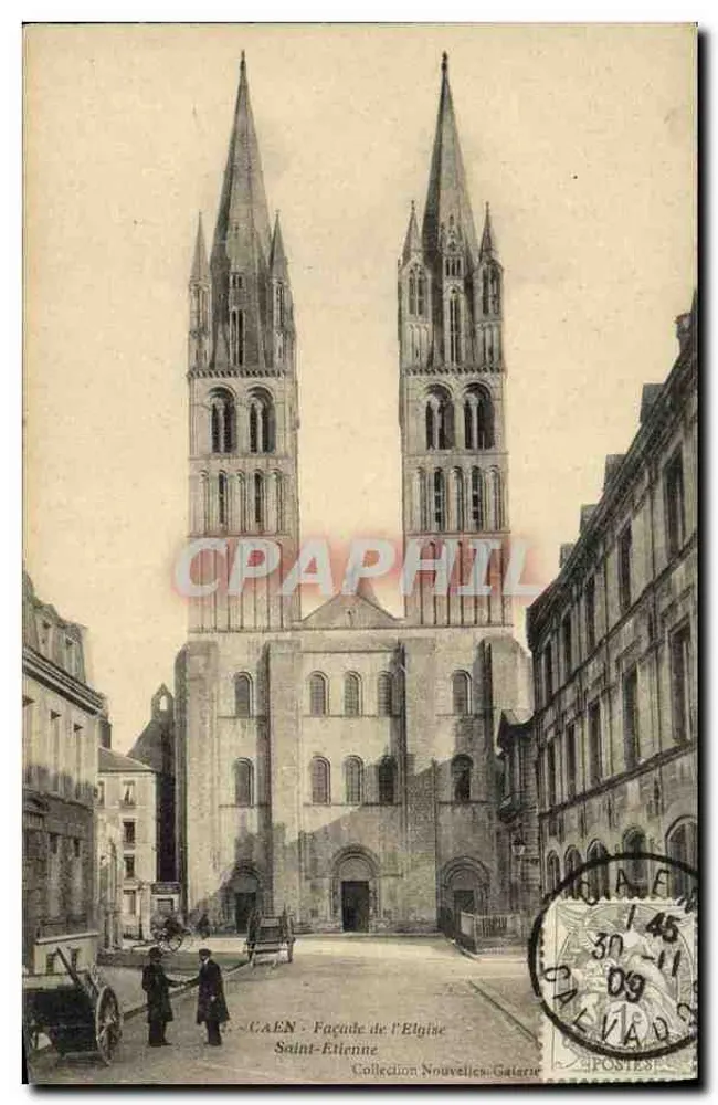 CAEN - Fachada da Igreja de São Etienne — Coleção Nouvelles-Gaterne - Frente