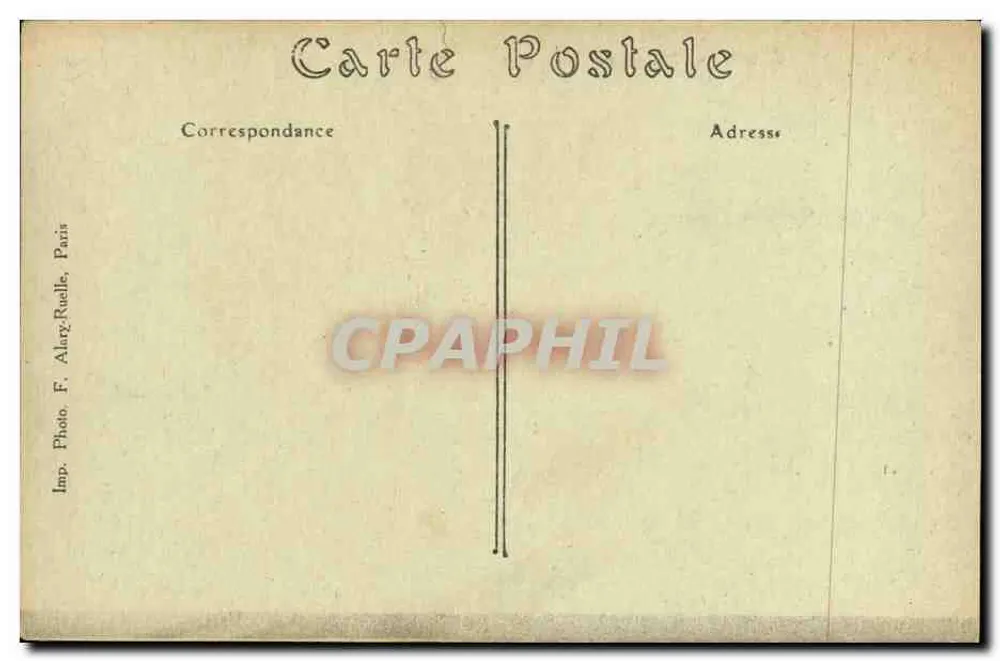 Caen — O Palácio da Universidade — M. C. L. F. Paris-Meudon - Verso