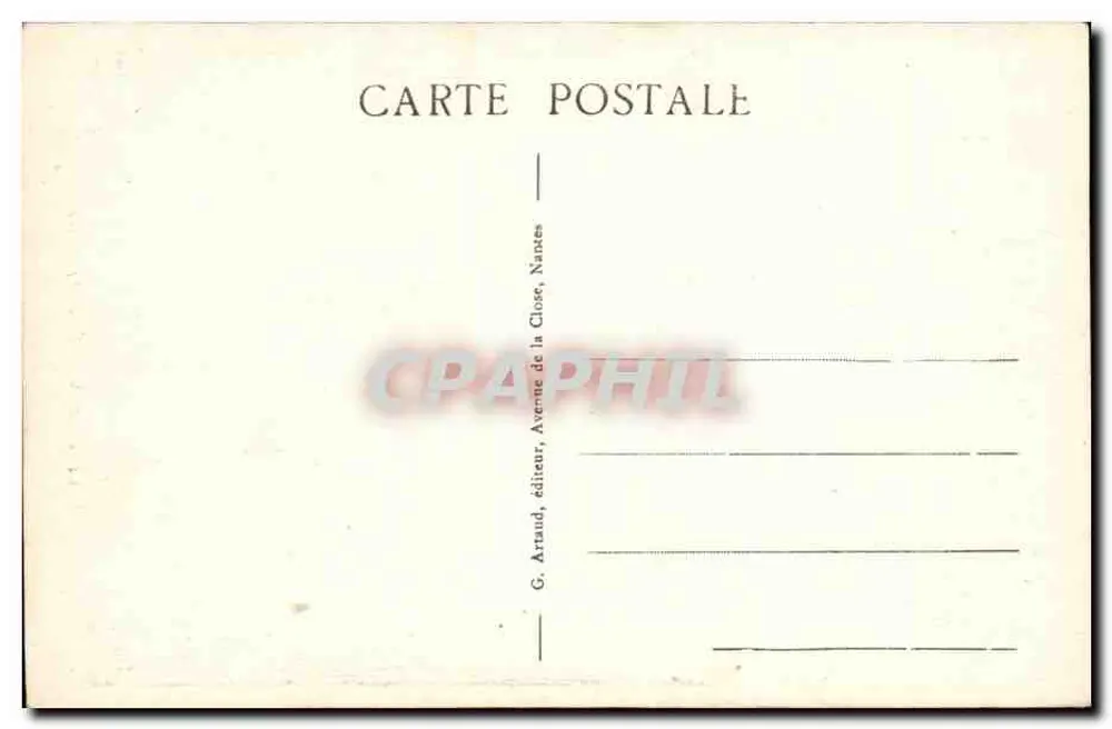 Caen — Igreja de São Pedro — G. Artaud, Nantes - Verso