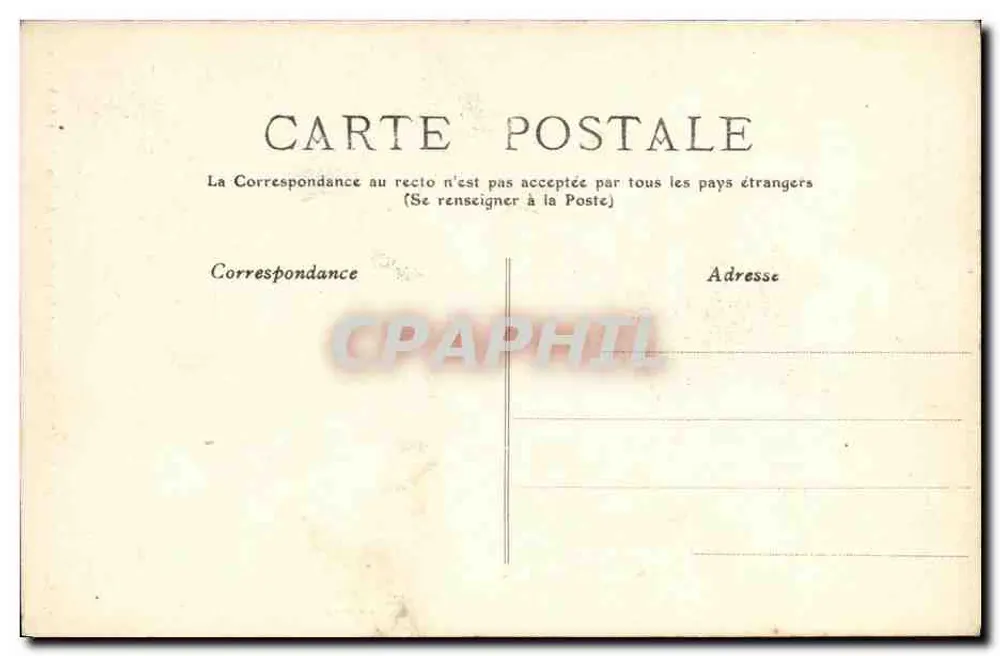 CAEN — Eingangspforte des Hotels de la Bourse, ehemaliges Hotel de Valois — Edition R. K. - Rückseite