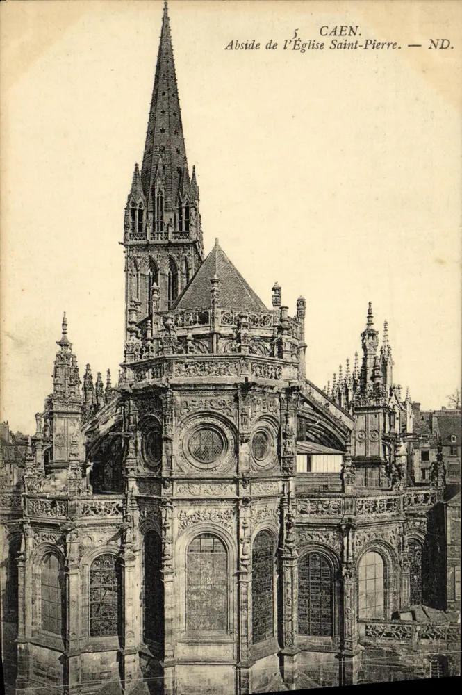 Caen — Abside da Igreja de São Pedro — ND. - Frente