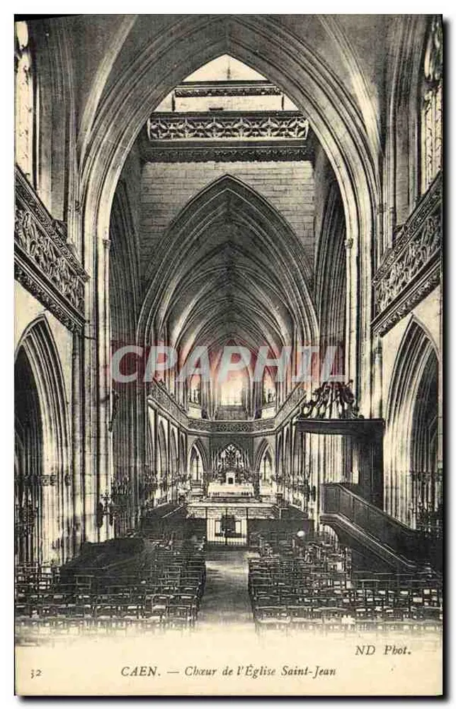 CAEN — Nave da Igreja de São João — ND Fot. - Frente