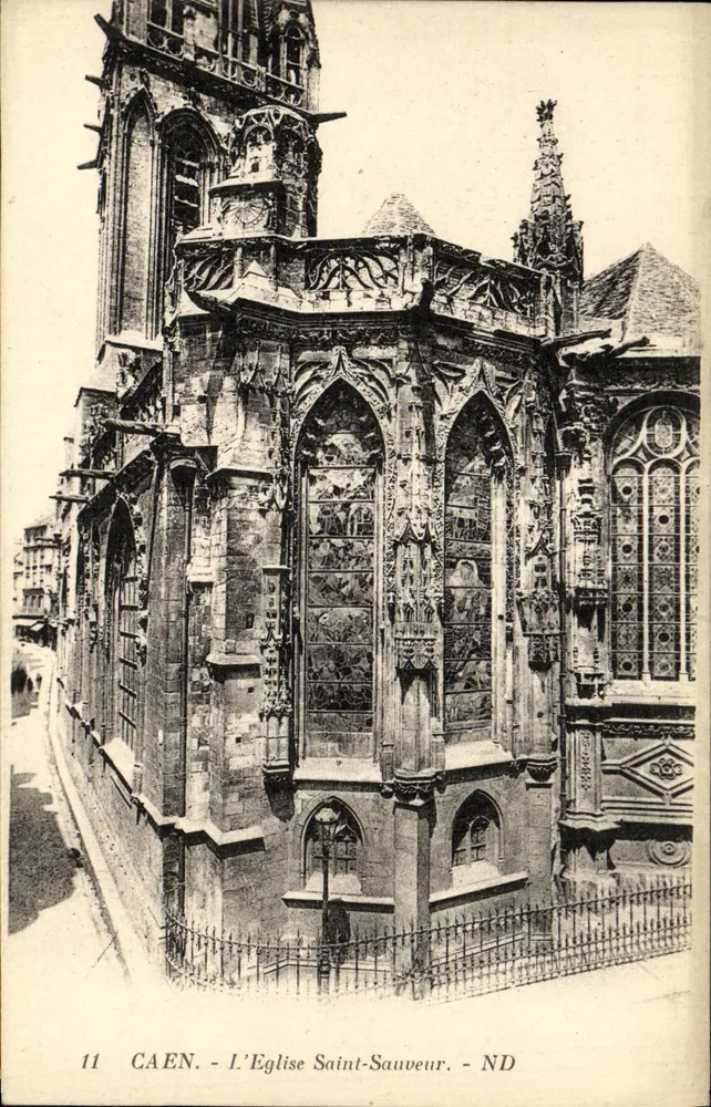 Caen - A Igreja de São Salvador - ND - Frente