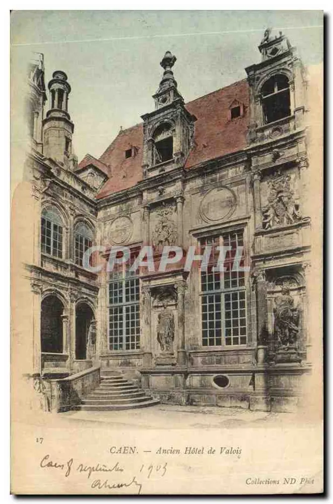 Caen — Antico Albergo di Valois — Collections ND Plot - Recto
