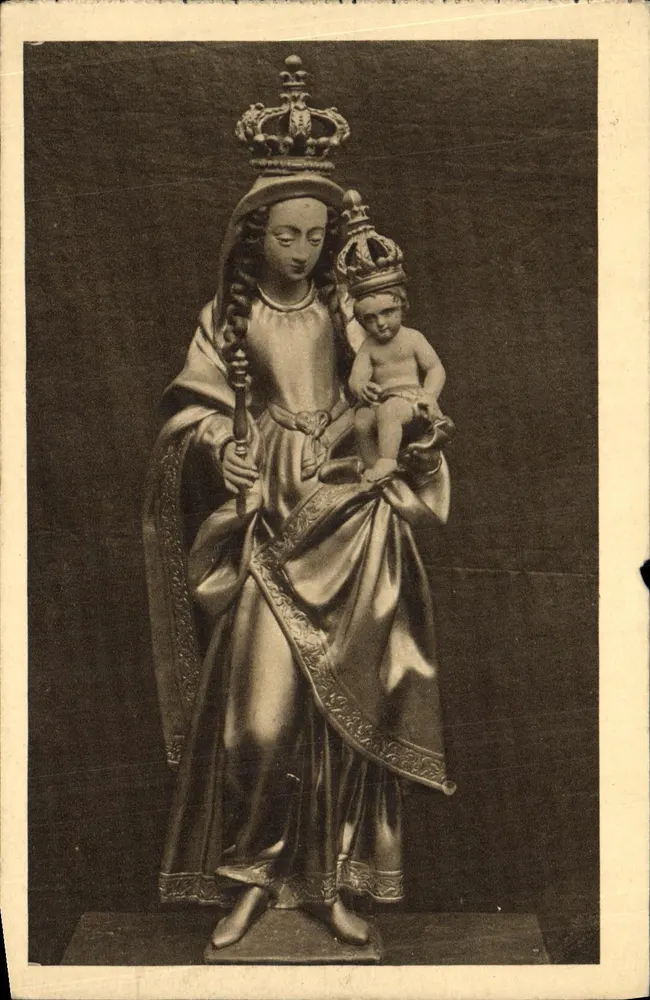 Notre-Dame-de-Charité de Caen — wundersame Statue — postale Reproduktion - Vorderseite