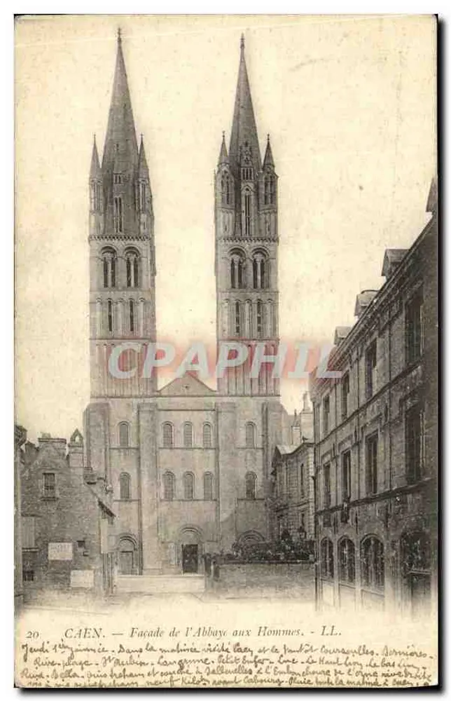 CAEN — Gevel van de Abijde van de Mannelijke Klooster — LL - Voorkant