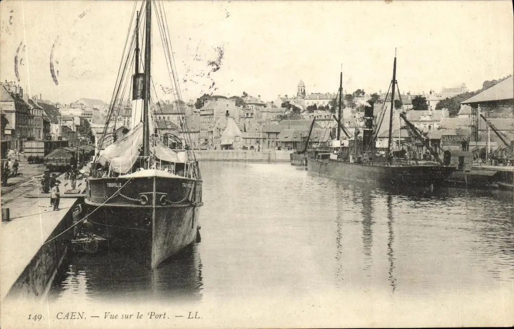 Caen — Ansicht des Hafens — LL, n°149 - Vorderseite