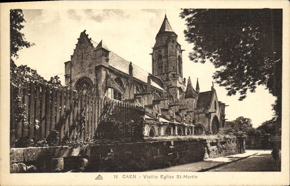 Caen - Velha Igreja de São Martinho — editor C° A. Léonard, Strasbourg — n° de série 16 - Frente