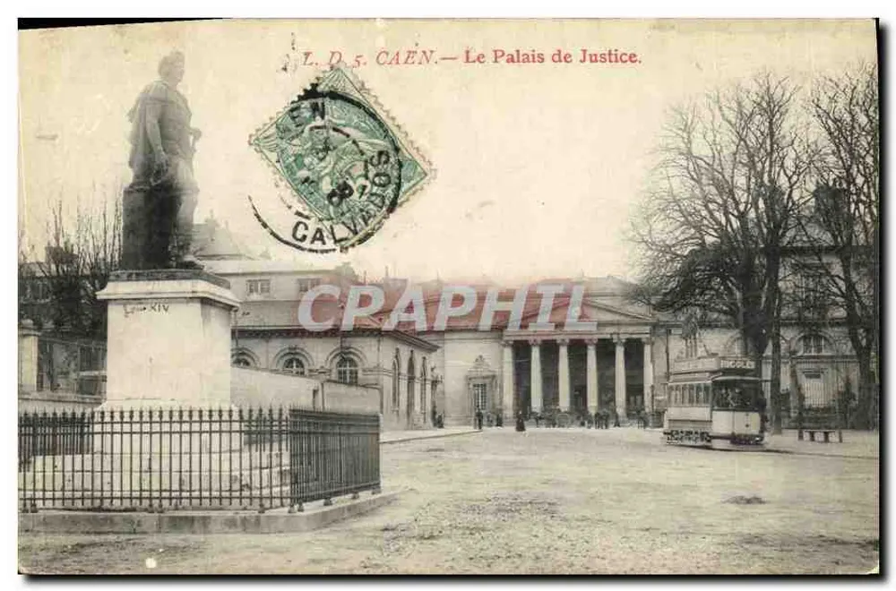 Caen — O Palácio de Justiça — Editor L.D.5 - Frente