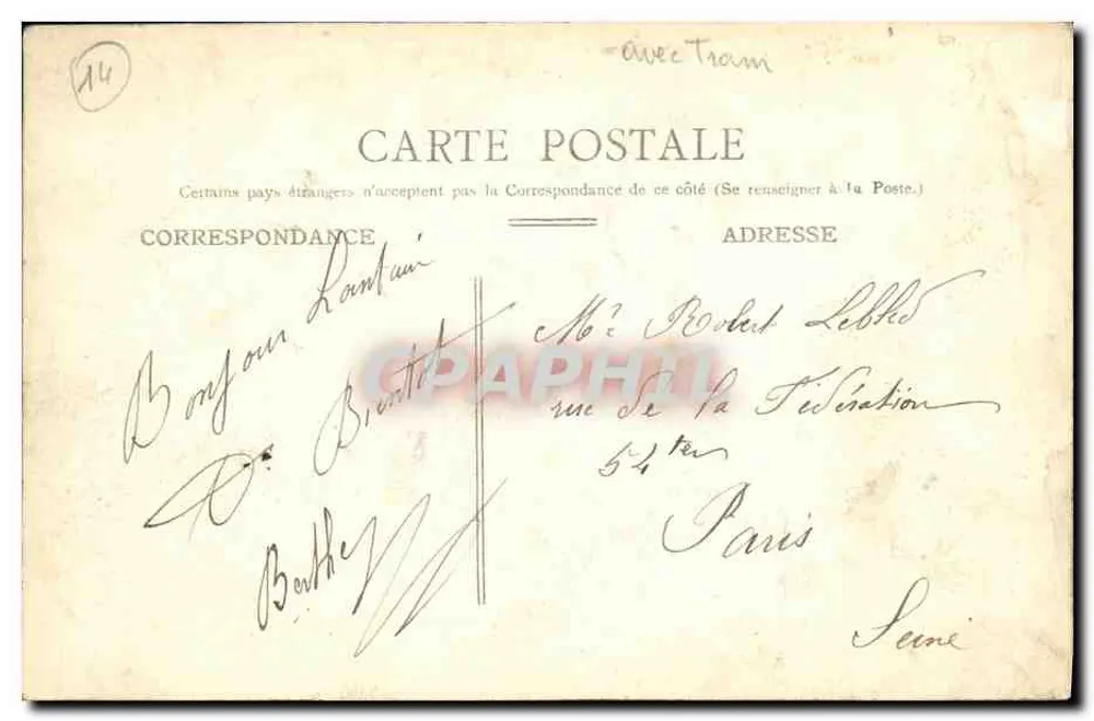 Caen — O Palácio de Justiça — Editor L.D.5 - Verso