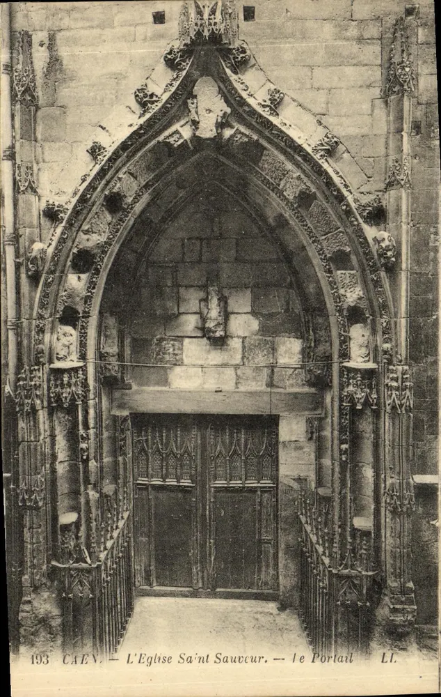 Caen — La Iglesia de San Salvador — El Portal — n°193 - Anverso
