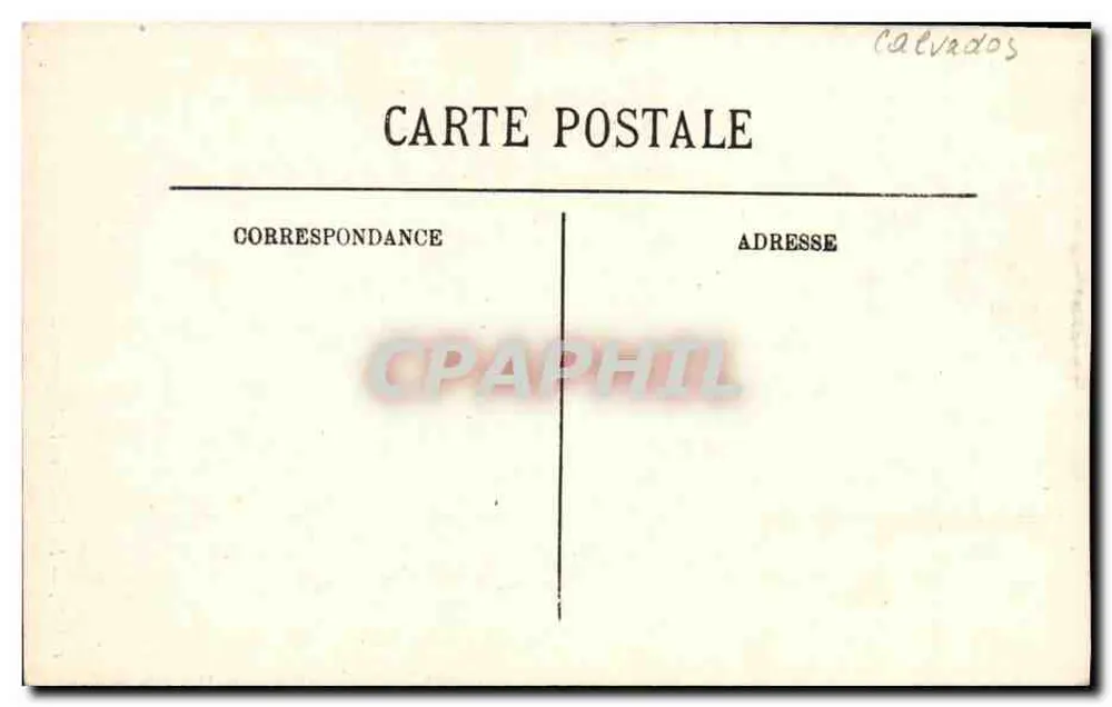 Caen — A Facha da Abadia das Senhoras — LL. - Verso