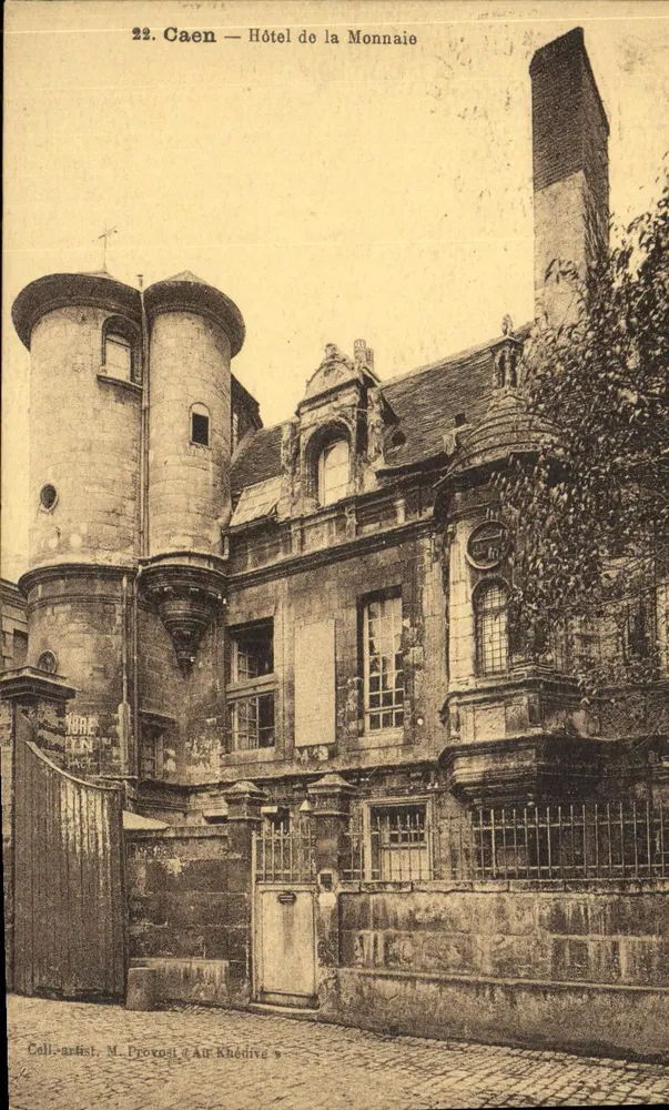 Caen — Hotel da Moeda — M. Provost & Au Khéolive - Frente