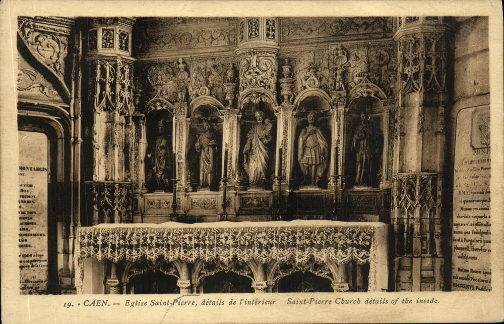 Caen — Kirche Saint-Pierre, Innendetails — Montargis, n°19 - Vorderseite