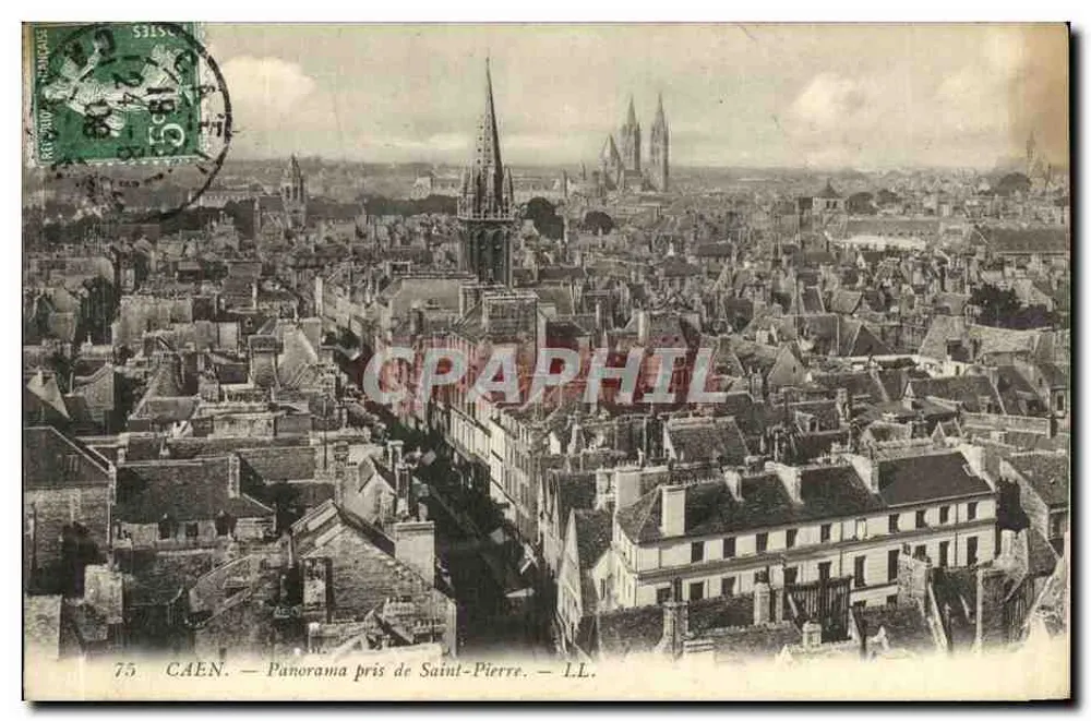 CAEN — Panorama tirado de Saint-Pierre — I.L.L. - Frente