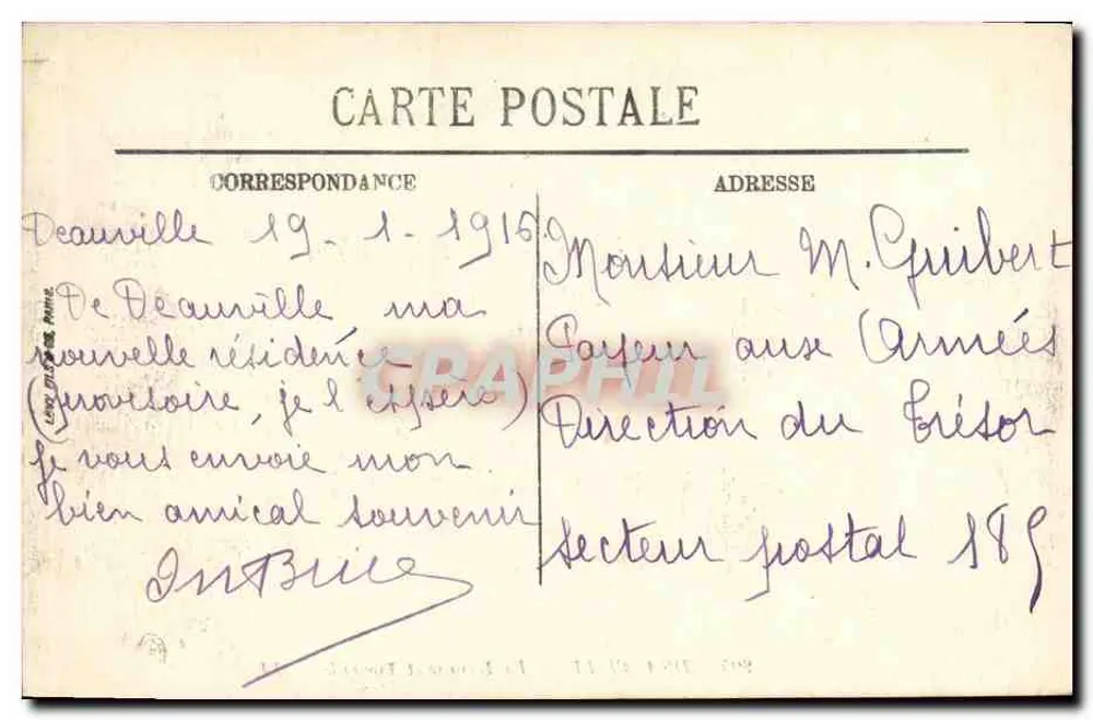 Deauville — Die Terrasse und Trouville — LL. — n° 204 - Rückseite