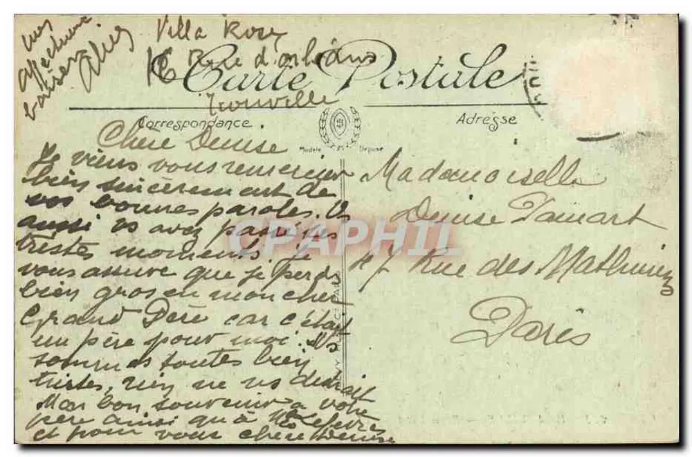 Deauville — Royal Hôtel — LL. — n° 223 - Verso